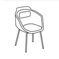 Krzesło dostawne  UFP16 Ultra