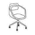 Visitor chair  UFP19K Ultra