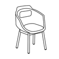 Krzesło dostawne  UFP15 Ultra