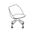 Visitor chair  PR1P19K Paralel