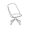 Visitor chair  PR2P19 Paralel