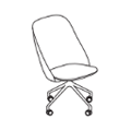 Visitor chair  PR2P19K Paralel