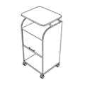 Container Mobilna szafka typu Caddy z blatem małym WNICD03 Easy space