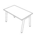 Desk  A LEG W1200 D700 CS5040