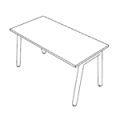 Desk  A LEG LWM W1400 D700 CS5040