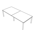 Conference table  CONF I LEG W2800 D1200 CS5040