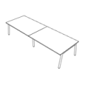 Conference table  CONF A LEG W3600 D1200 CS5040