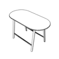 Conference table  H OV W1800 D900 Levitate