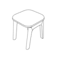 Visitor chair  STOOL 1 Levitate