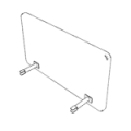 Desk accessories  PANEL UP I W1200 H660 Sileo