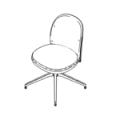 Revolving chair  FS K 4R Flos