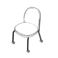 Visitor chair  FS K 260 Flos