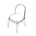 Visitor chair  FSW K 721 Flos