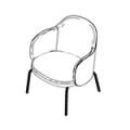 Armchair  FS F 420 Flos