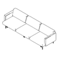 Sofa biurowa  FR 423 Fora