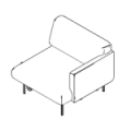 Armchair  FR 411 LR Fora