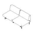 Sofa biurowa  FR 402 Fora