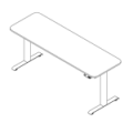 Desk with electrical height adjustment  SKYL4-600R80 Sky lite
