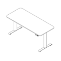 Desk with electrical height adjustment  SKYL3-700R80 Sky lite