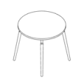 Tisch  TABLE LWM RO Tauko