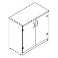 Schrank  - drzwi szklane - SZ2130-1 R P-Square
