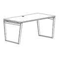 Desk  ERB 122-4 Pluris