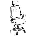 Krzesło obrotowe Atria AR 10L Krzesła biurowe