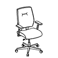 Krzesło obrotowe Atria AR 1T2 Krzesła biurowe