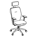 Revolving chair Dual DU 103 black Dual