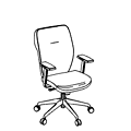 Revolving chair Dual DU 102 black Dual