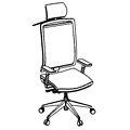 Revolving chair Eleven EL 103 black Eleven