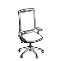 Revolving chair Eleven EL 102 black Eleven