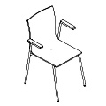 Visitor chair  OT 220 1N Orte