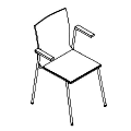 Visitor chair Orte  OT 220 2N Orte