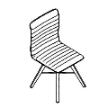 Krzesło dostawne  OT W 3DH 715 Orte