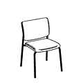 Krzesło dostawne  ZP 215 Zip 