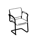 Visitor chair Zip ZP 230 Zip 