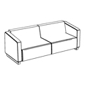 Sofa biurowa  VV 423 Sorriso