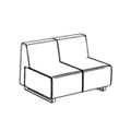 Sofa biurowa  VV 402 Sofy biurowe