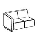 Office-Sofa  VV 412 R Voo Voo