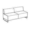 Sofa biurowa Quadra QD PO1650 Saar