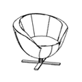 Krzesło obrotowe  Only Plus fotel chrom Only Plus