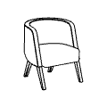 Fotel  Neon fotel S dab Neon