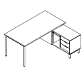 Desk Lewe CDM 03 L Duo-C