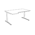 Desk Lewe LDS N15 Duo-L