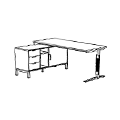 Desk Lewe LDM 03L Duo-L