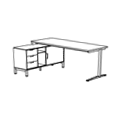 Desk Lewe LDM 04L Duo-L