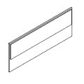 Partition wall - tapicerowany jednostronnie - DPJ 02 Duo-L