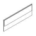 Partition wall - tapicerowany dwustronnie  DPD 03 Duo-L