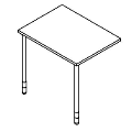 Dostawka do biurka - montowana od przodu lub z boku biurka - OD 01 Duo-P
